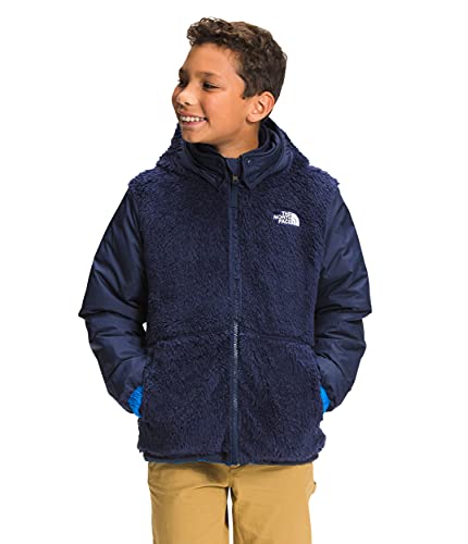Image of The North Face Boys' Reversible Mount Chimbo Full Zip Hooded Jacket, Hero Blue, L