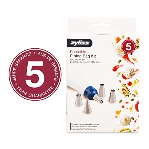 Zyliss E980215 Piping Bag Kit, Cotton/Stainless Steel, Pipe Icing/Cake Decoration/Frosting/Pastry Filling - Image 2
