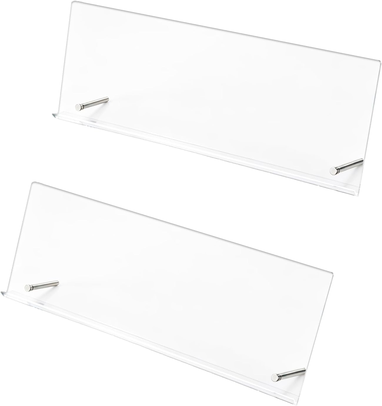 Gosknor 2Pcs Clear Acrylic Monitor Memo Board Holder, 14x5in