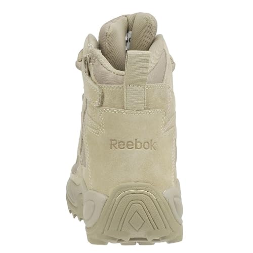 Reebok Reebok Work Men's 6" Side Zip Rapid Response Comp Toe, 14 D(M) US, Desert-Suede