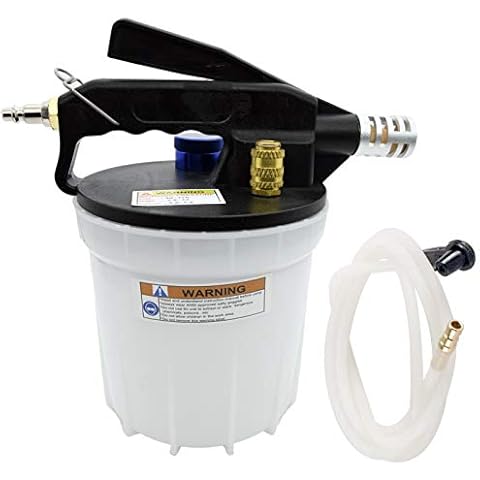 LIYYOO 2L Vacuum Brake Bleeder Pneumatic Fluid Extractor Tool Kit with 49 ft Long Silicon Bleeding Hose, for Automotive Car Truck Motorcycle and ABS Brake Systems Cover