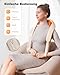 KNQZE® Shiatsu Massagegerät 4D, 2025 Kabellos Nackenmassagegerät mit Wärme, Verbesserte Graphenheizung, 4D Shiatsu Tief knetende Nackenmassage für Nacken, Schulter, Rücken, Geschenke für Männer, Beige