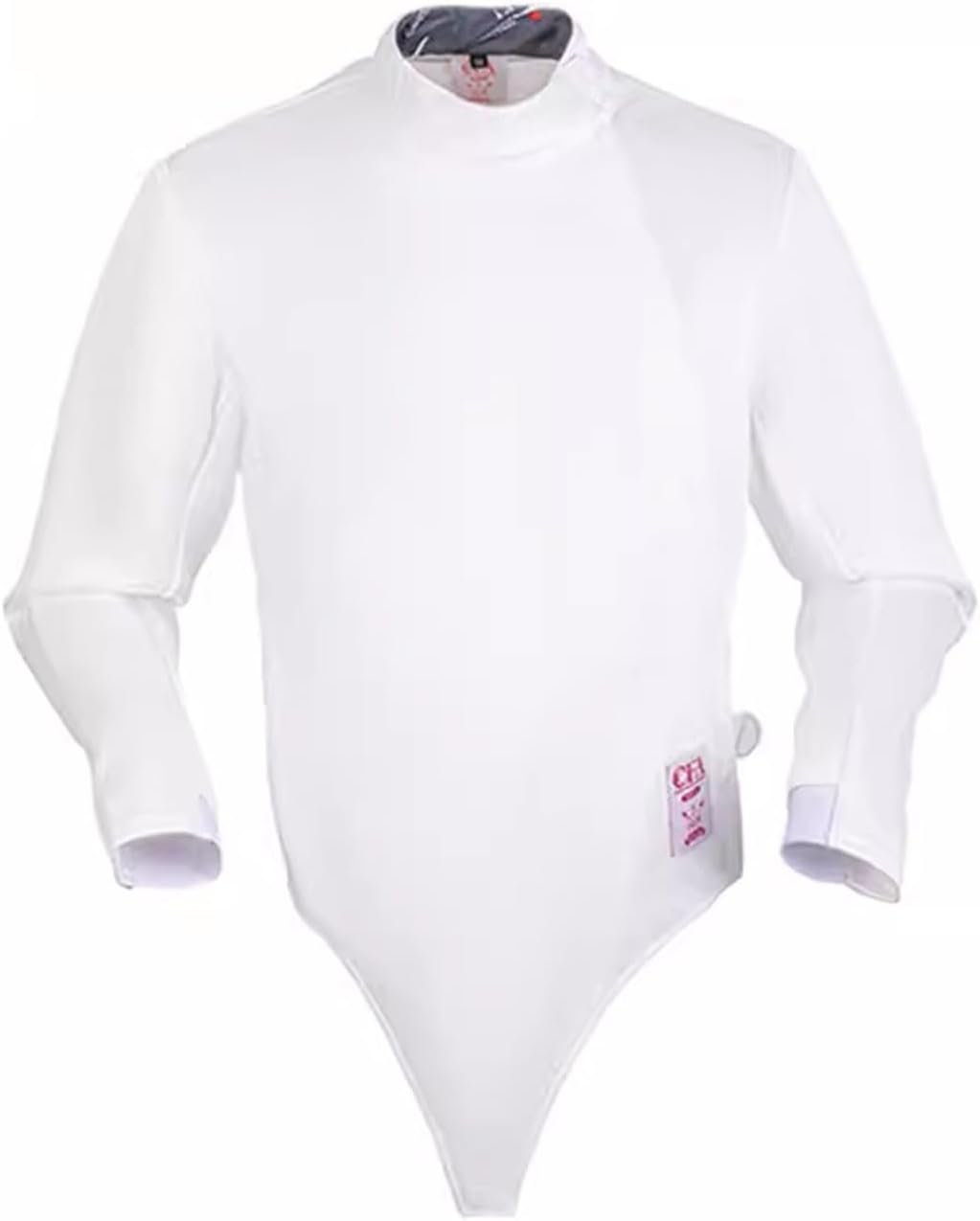 Fencing Uniform, 450N Ice Silk Fencing Tops, Fencing Protective Clothing, Foil/Epee/Saber Fencing Equipment(Color:White Left Hand,Size:56#)