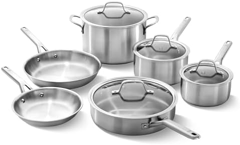 Calphalon Classic Stainless Steel 10-Piece Cookware Set - Thumbnail 3