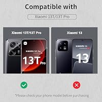 HidWee Schutzfolie kompatibel mit Xiaomi 13T / 13T Pro für Panzerglas mit Rahmen Positionierhilfe, 3 Stück Schutzglas & 3 Stück Kamera Schutzfolie, 9H Härte Anti-Kratzer Schutzglas & Kameraschutz – Ansicht 2