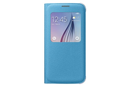 Samsung S-View Flip Cover for Samsung Galaxy S6 - Blue Fabric