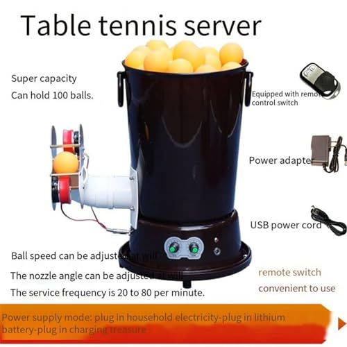 Máquina de entrenamiento de tenis de mesa, dispositivo de servicio automático portátil para un solo jugador