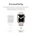 Ringke Bezel Styling [Stylish Stainless Steel Frame] Compatible with Apple Watch Series 9, 8, 7 Case (45mm), Anti Scratch Protector Adhesive Cover Accessory - Silver (45-01)