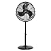 Ufesa FF1450 - Ventilatore industriale a piantana, Diametro 45 cm, flusso d'aria potente, eliche di design, 3 velocità, inclinazione regolabile, base antiscivolo,120 W, Nero