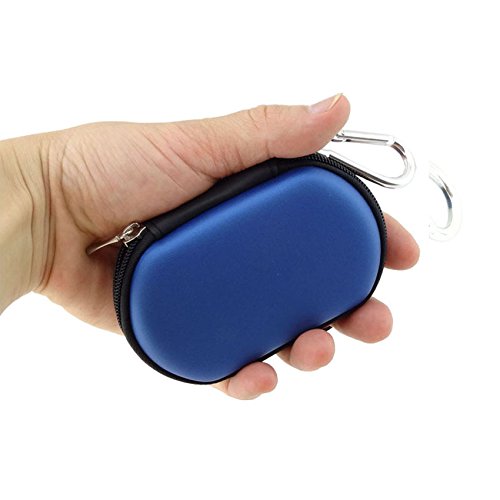 [Usb Flash Drive Case] - Lensfo Universial Portable Waterproof Shockproof Electronic Accessories Organizer Holder/Usb Flash Drive Case Bag - Blue #TOP2