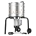 VEVOR Chicken Plucker Machine, 15.7 in Drum, 550W & 275RPM Electric Chicken Plucking Machine with 114 Soft Fingers & Transport Wheels, Stainless Steel Feather Remover for Processing 1-2 Chicks Once