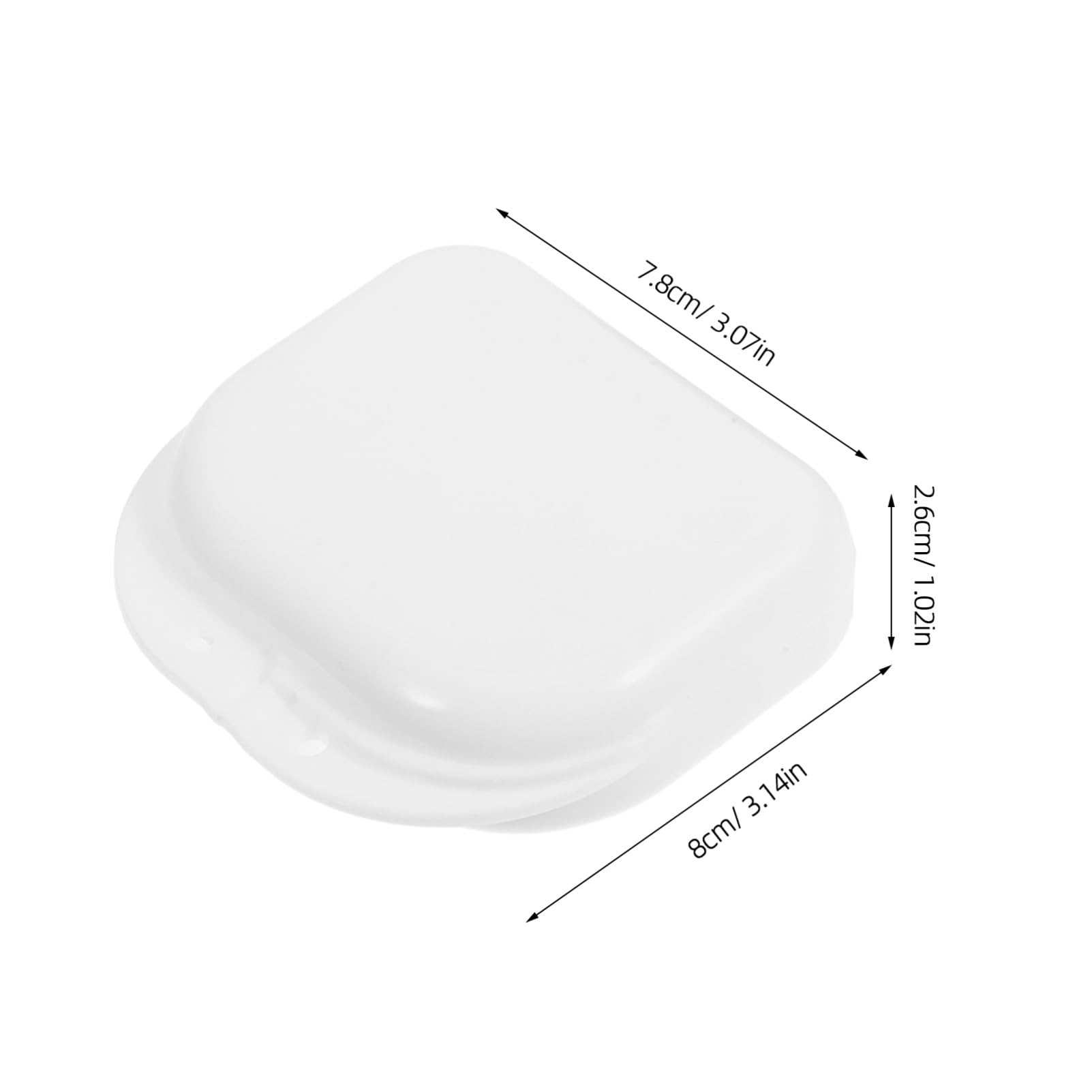 Ipetboom 2pcs Portable Retainer Case Brace Holder Box Compact Lightweight Storage for Oral Care Durable Design for Travel Everyday Use
