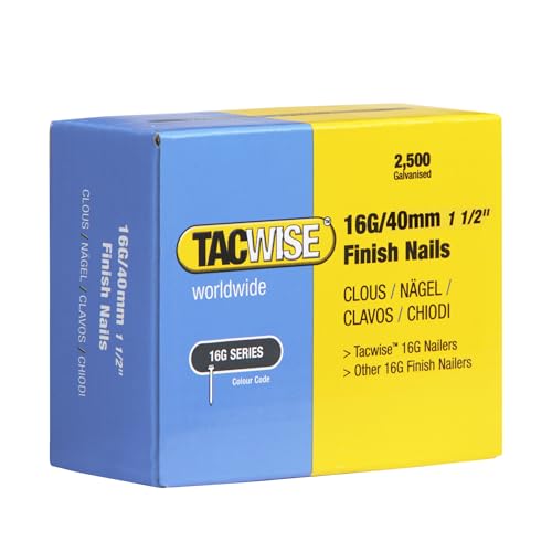 Tacwise 0319 Galvanized Finish Nails Type 16G / 40mm Tacwise 0319 Galvanized Finish Nails Type 16G / 40mm