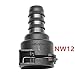 Straight NW12 Coolant Hose Connector, Barbed Quick Connect Fitting, Replacement for BMW, X3, X5, X1, 3 Series, 5 Series, X7, Mercedes-Benz, Audi, VW, B38 B48 B58 Engine, Radiator Water Pipe Adapter