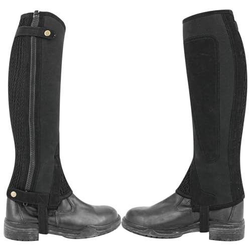 Royal Riders Premium Horse Riding Half Chaps - Neoprene & Air Mesh, Breathable & Durable Equestrian Half Chaps for Men & Women - #10028102