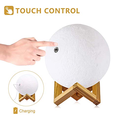 Dtoetkd TDW1042G Moon Lamp, 16 Colors 3D Printed Moon Lights Kids Night Light thumb #5