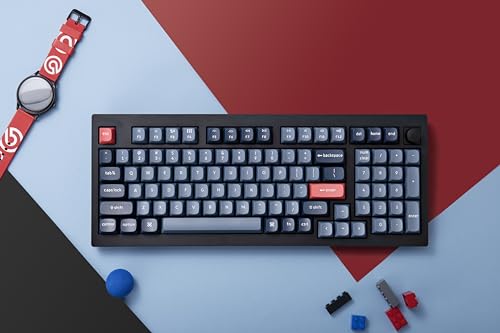 Image of Keychron V5 Max Wireless Custom Knob Mechanical Keyboard, QMK /VIA Programmable 96% Layout Bluetooth 5.1 /2.4 GHz /Wired RGB with Hot-swappable Gateron Jupiter Brown Switch Compatible with Mac Windows