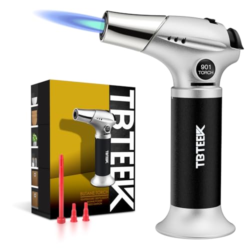 TBTeek Kitchen Butane Torch with Safety Lock for Baking, Crafts & Steak…