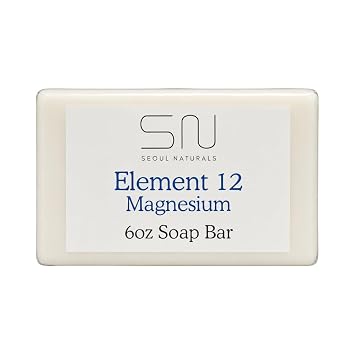Seoul Naturals Element 12 Magnesium Soap with Lavender and Chamomile, k beauty, 6 oz
