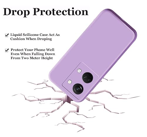 Image of A rtistque Liquid Silicone Matte Shockproof Flexible with Camera Protection Soft Back Cover Case for Oneplus Nord 3 - Purple