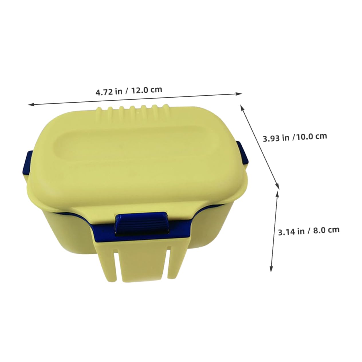 Mikikit Dual Layer Worm Bait Case Portable Fishing Bait Container with Ample Storage Convenient Waist Attachment for Easy Access Fishing Accessory for Organized Lure Storage