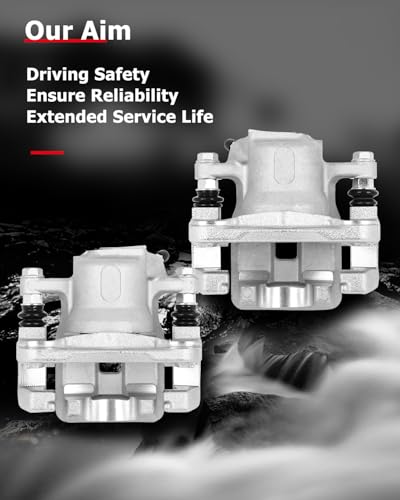 Image of cciyu 19B3193 19B3192 Rear Left & Right Brake Calipers With Bracket For Toyota For RAV4 2006-2012