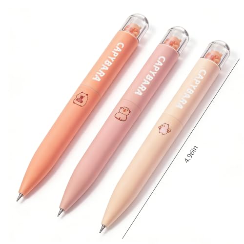 Bolígrafo gel retráctil capibara tinta negra 0.5 mm miniatura 2