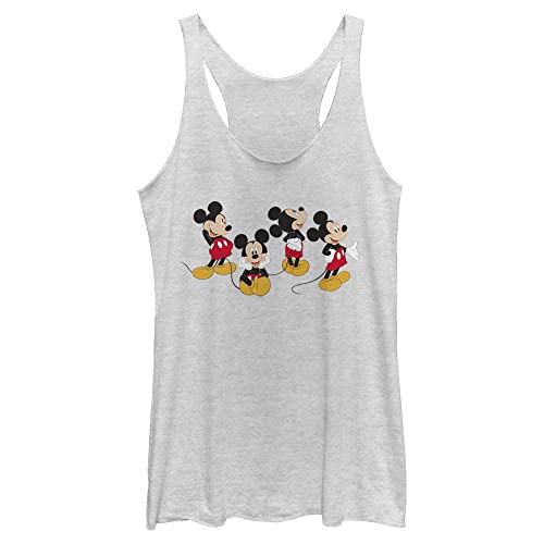 Débardeur Disney Mickey Mouse junior blanc chiné sans manches XS