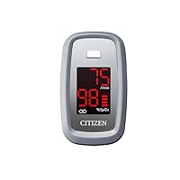 Citizen Pulsoximeter von Citizen Healthcare Systems – Großes, leicht lesbares Display, Fingerclip, Pulsfrequenz- und Blutsauerstoffsättigungsanzeige – Batteriebetrieben