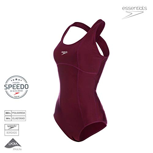 Speedo Cozy Maillot, Mulheres, Roxo, P