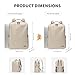 GOLF SUPAGS Stylish Laptop Backpack for Women Airline Approved Perfect for Work College and Travel Multi-Functional Casual Daypack Fits 14 Inch Notebook (Apricot)