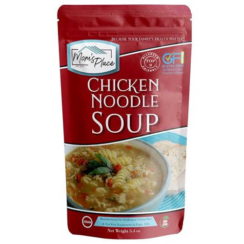 Mom's Place Gluten-Free Chicken Noodle Soup Mix, Quick & Easy to Make, Nut Free, Dairy Free, Soy Free, 5.4 oz.