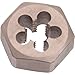 Dormer F302M36 Hexagon Rethreading Dienuts, Bright, M36, High Speed Steel, Plug 4 mm, Diameter 2.76", Height 1.4"