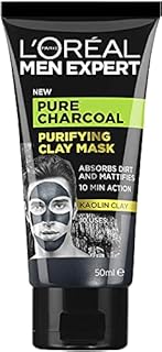 L'Oréal Men Expert Pure Charcoal Purifying Black Clay Face Mask for Men 50 ml