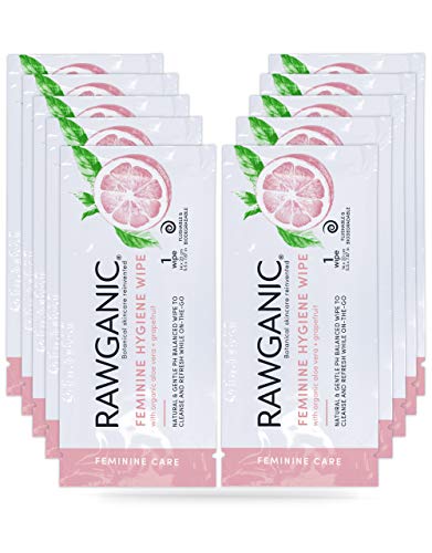 RAWGANIC® - BIO Intim Wipe Sachets - Feuchte Pflegetücher für den Intimbereich (10 Sachets)