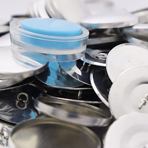 Katapata Cover Button Kit -Size 60(1-1/2Inch)-Covered Buttons Tufting Buttons Kit Diy Fabric Cover Buttons Covered Button Kit Cover Buttons With Wire Backs 60 Sets &Tool #TOP1