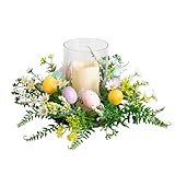 Nearly Natural 8in. Artificial Easter Candle Holder Arrangement
