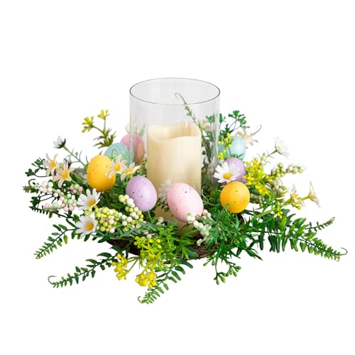 Nearly Natural 8in. Artificial Easter Candle Holder Arrangement