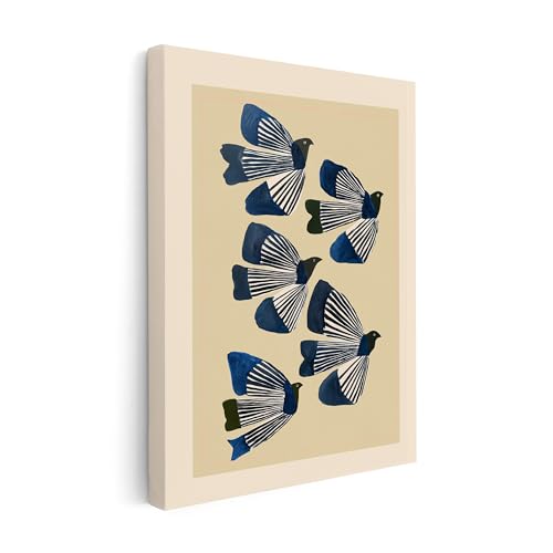 Monem Art Abstract Birds in Flight - Minimalist Modern Art