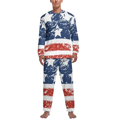 Pyjama homme contre le froid nocturne ensemble manches longues pantalon