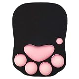 Mouse Pad Cute Soft Cat Paw Mouse Pads Wrist Rest Support Comfort Silicon Memory Foam Gaming Mousepa