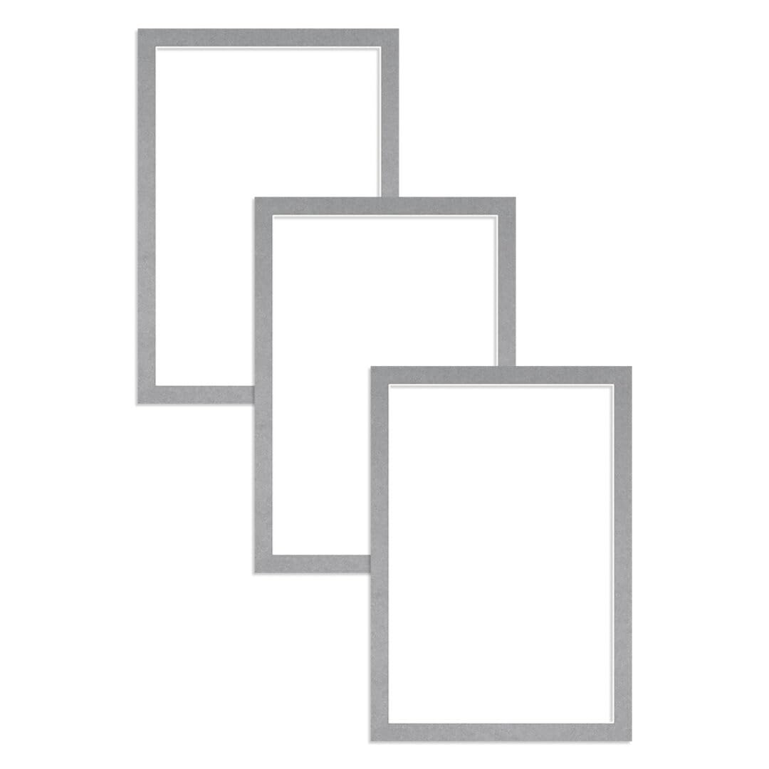 Alison Kingsgate 100X70CM Silver Picture Mount - 90X60CM Aperture - Pack 3 — image 1