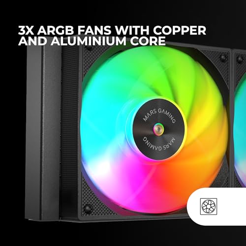 Refroidissement liquide AIO Mars Gaming ML-VISION360 Noir TDP 600W