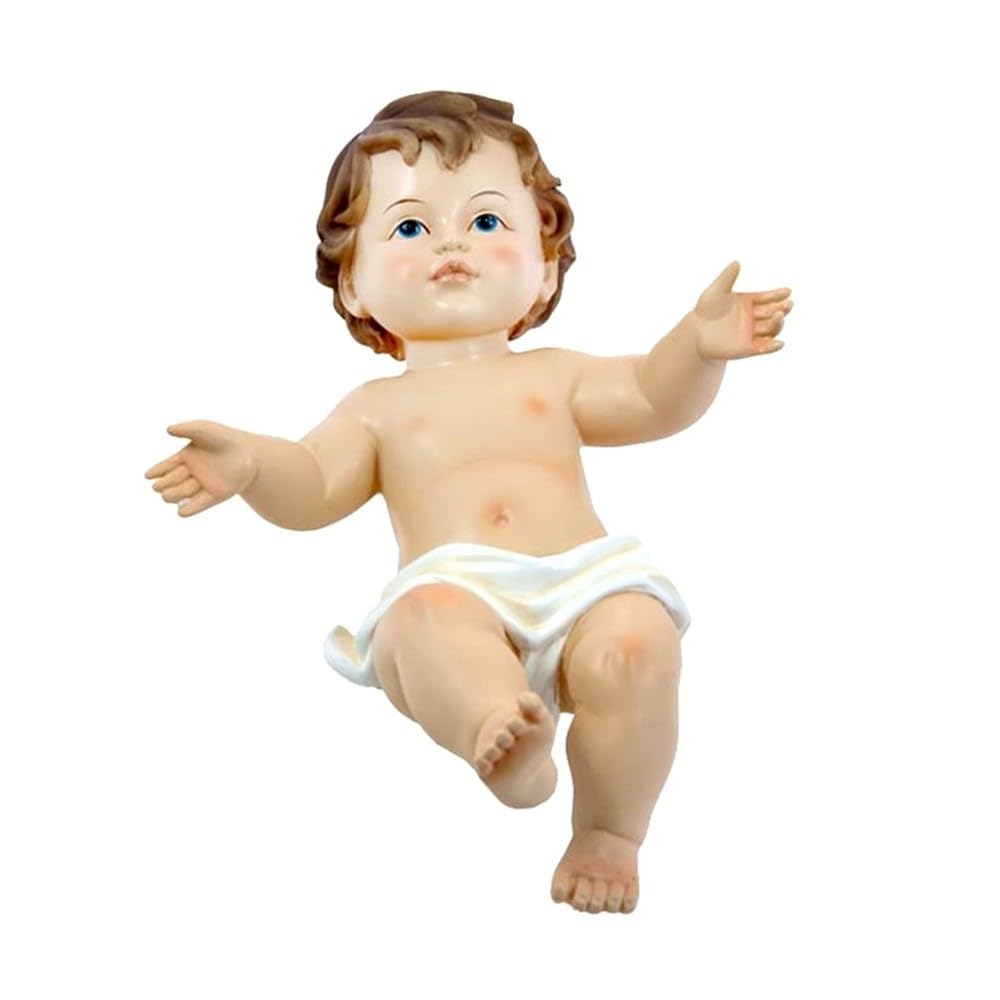 Niño Jesús figura religiosa de 28 cm. imagen acabada en resina