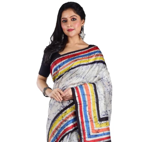 3stones pure silk saree in pure silk – image 7