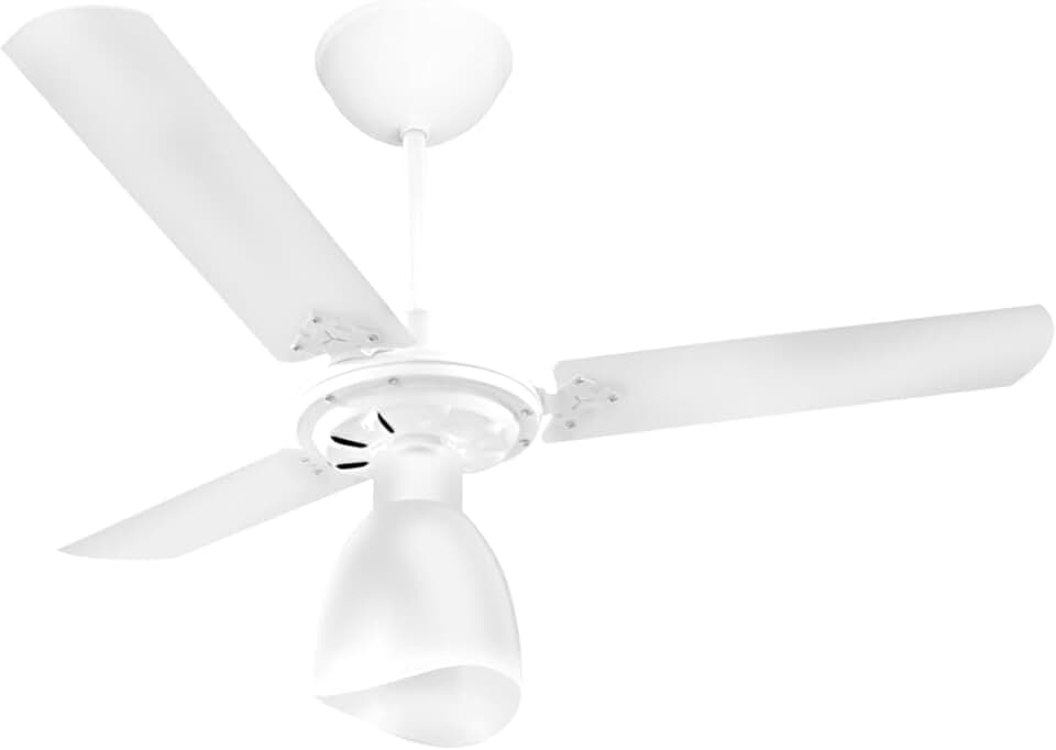 Venti-Delta Ventilador de Teto New Light 3 Pás Laqueadas 127 V C3V, 383148, 130 W, Branco
