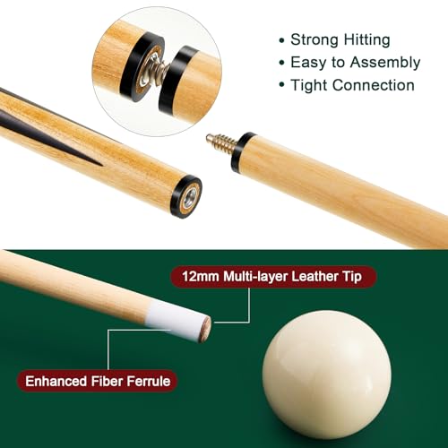 Accessoires de table de billard avec triangle et craies de queue Outus lot de 71 pièces - 4