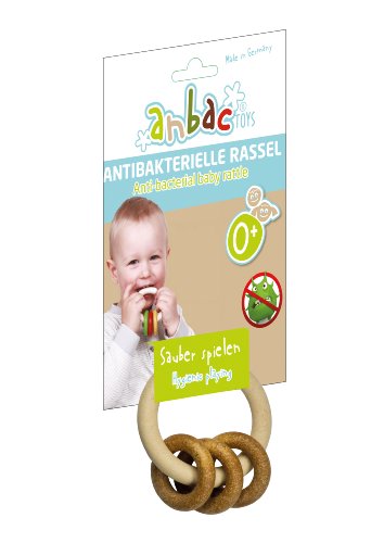 Preisvergleich Produktbild eitech 70003 anbac toys antibakterieller Rasselring, natur