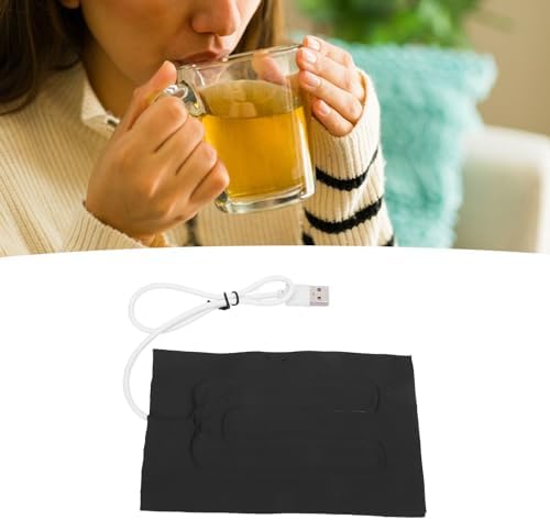 Ahgsup 5V USB Fabric Heating Mattress 15.5x10cm/6x4 Inch – 5W Fast Heating Flexible Fabric Warmer for Hand Warmers, Heated Scarves, Coasters, Pet Mats and