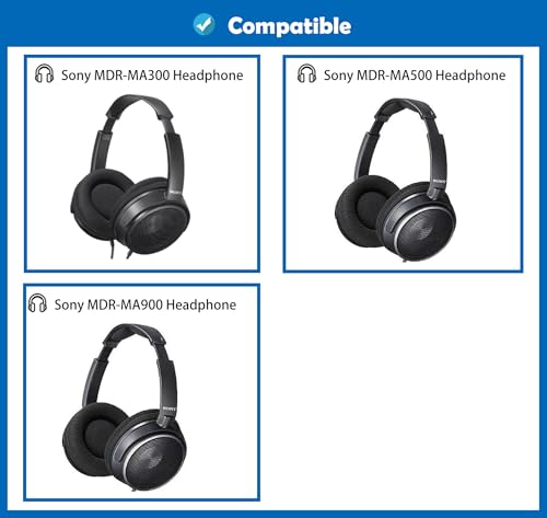 MDR-MA300 Almohadillas de Repuesto Premium de Cuero de Proteína Compatibles con Sony MDR-MA300 MDR-MA500 MDR-MA900 miniatura 2